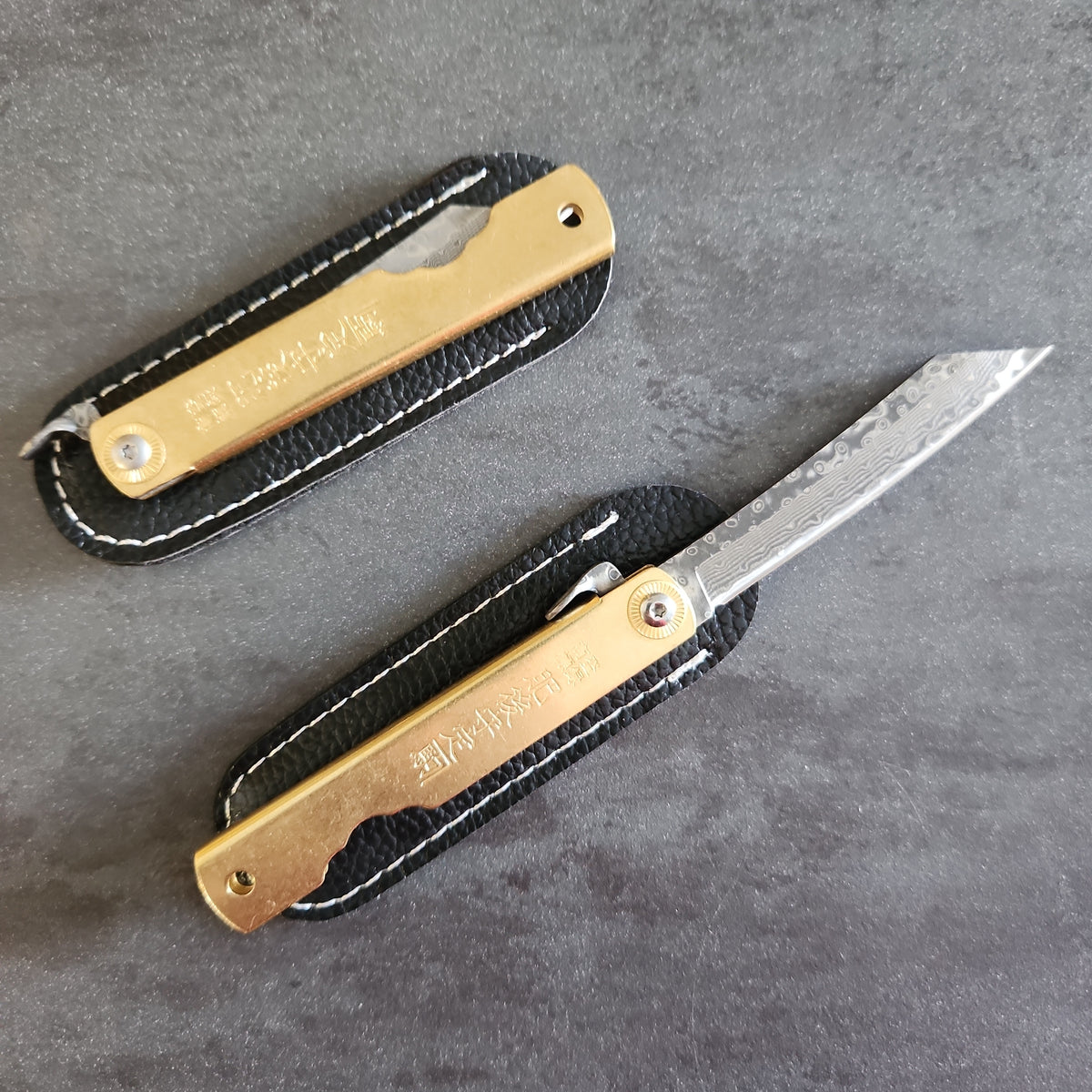 Coltello da tasca - Modello Higonokami - 16cm - Damasco