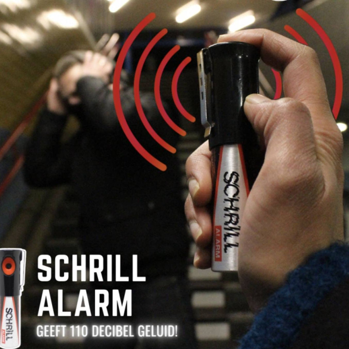 SCHRILL ALARM - ALLARME SONORO PORTATILE DI SICUREZZA