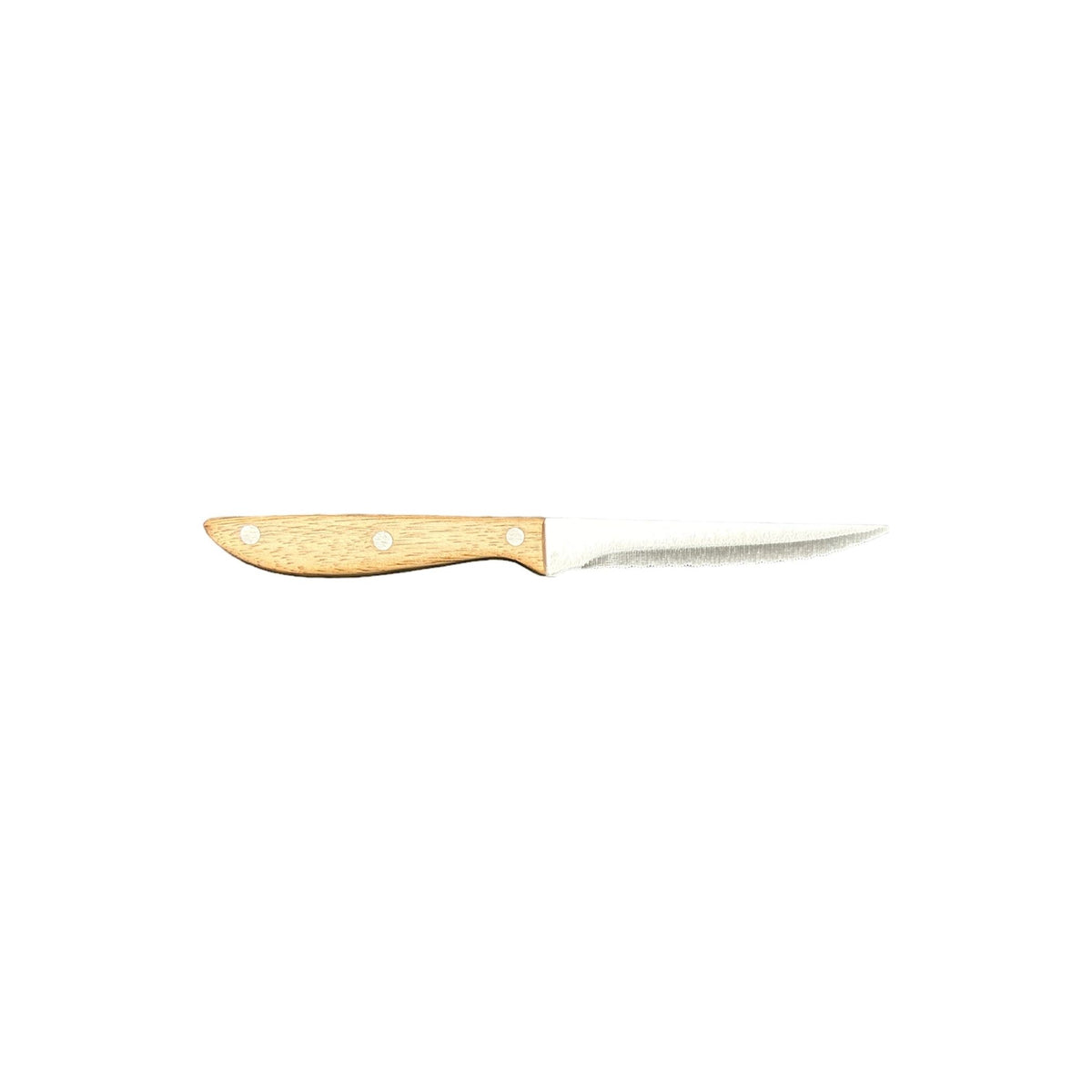SET 6 COLTELLI BISTROT LEGNO LAMA SEGHETTATA - COLTELLI DA TAVOLA - SALVINELLI