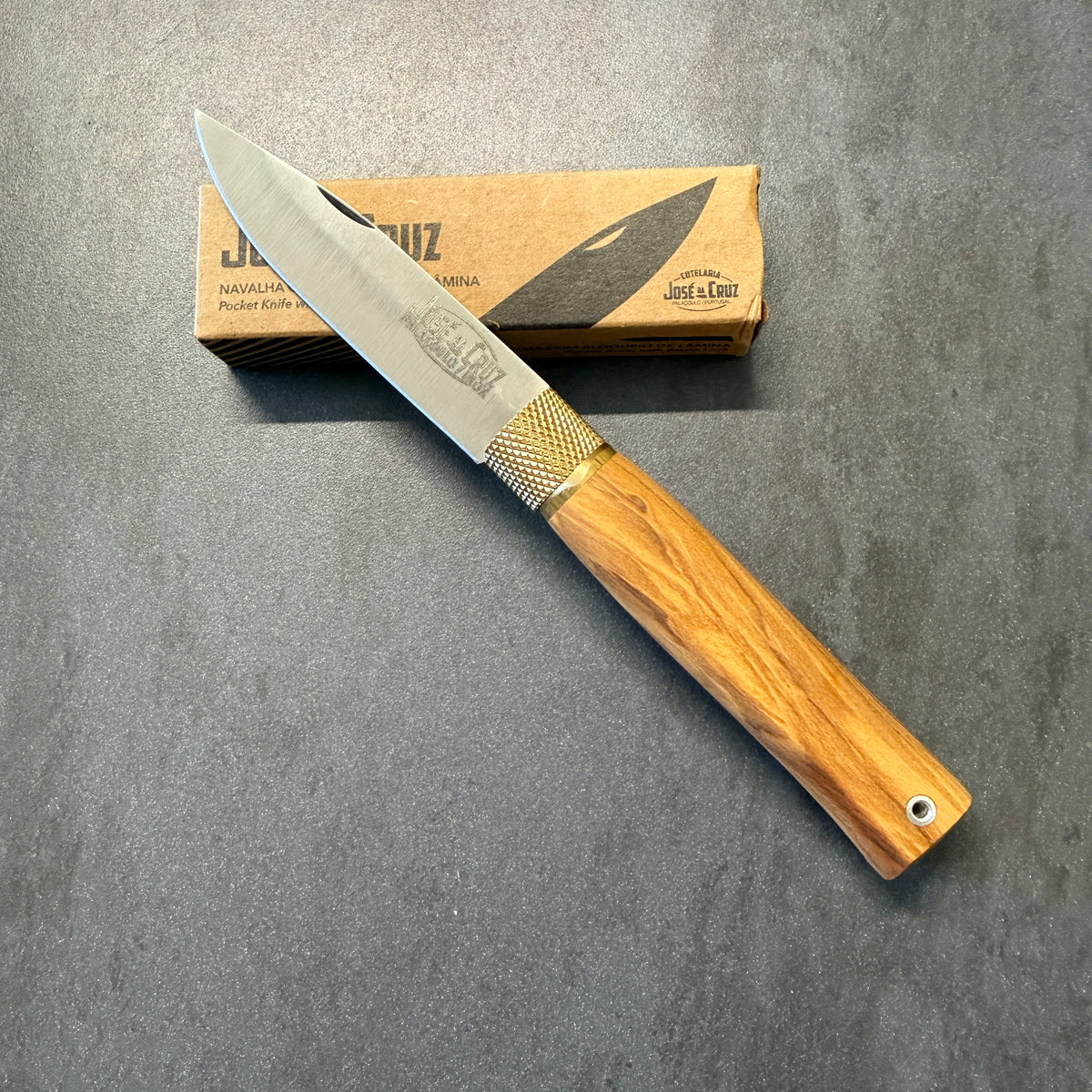 Coltello Pieghevole - Josè Da Cruz - Manico in Ulivo