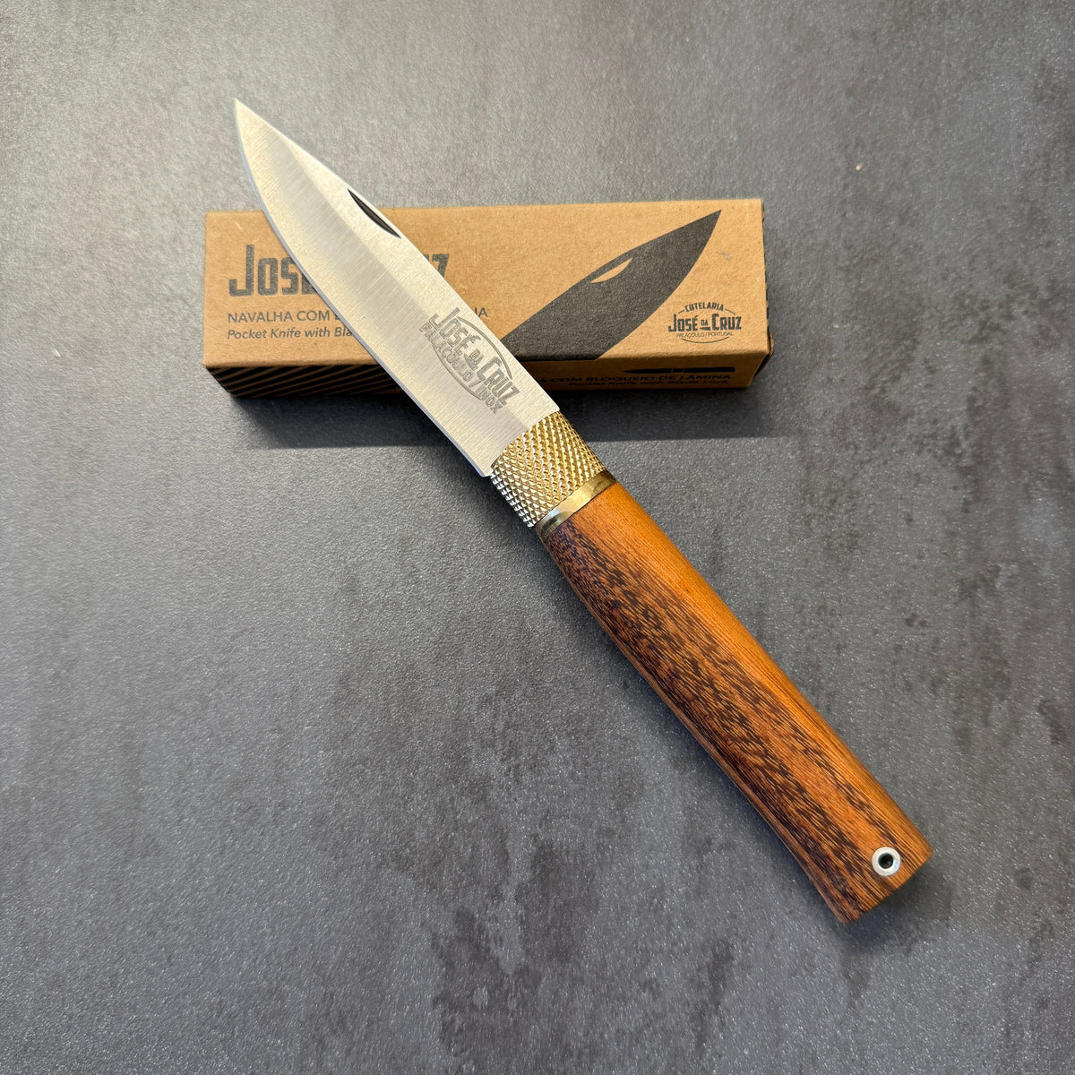 Coltello Pieghevole - Josè Da Cruz - Manico in Tigerwood