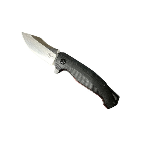 COLTELLO RICHIUDIBILE CON FODERO MANICO IN G10 - THIRD