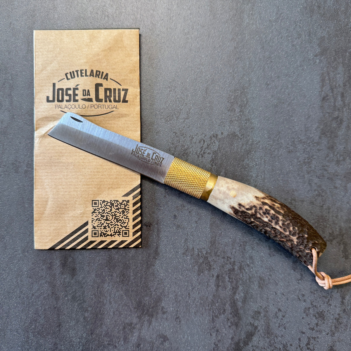 Coltello Pieghevole - Josè Da Cruz - Mozzetta Manico in Cervo