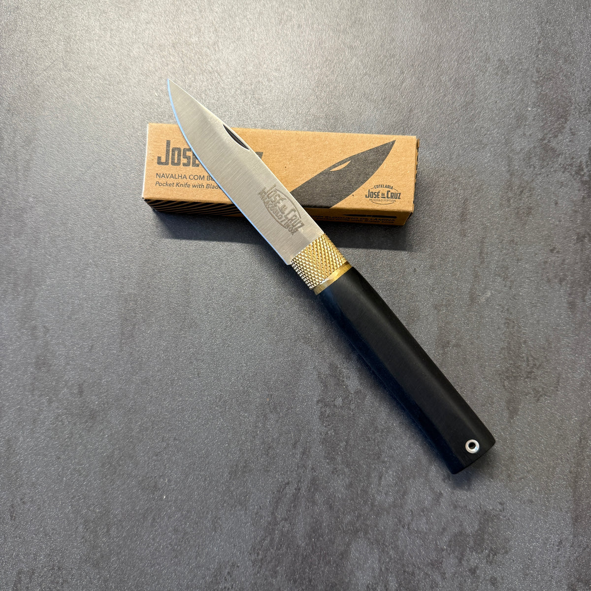 Coltello Pieghevole - Josè Da Cruz - Manico in Ebano