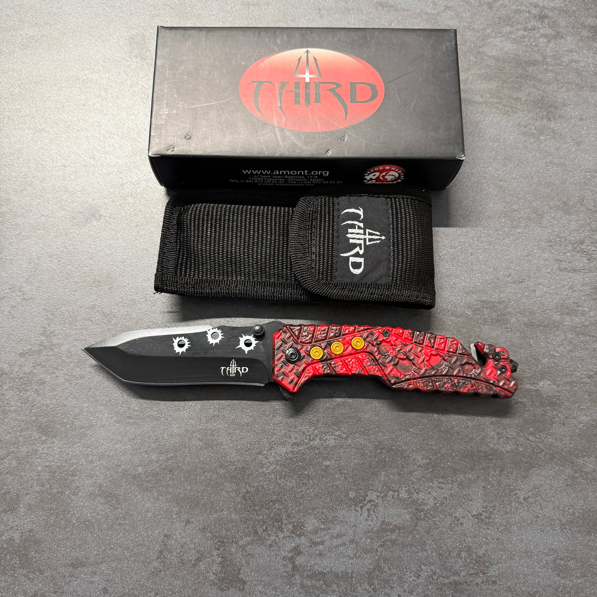 COLTELLO FRANGIVETRO/TAGLIACINTA - THIRD - TH-K2801CYL