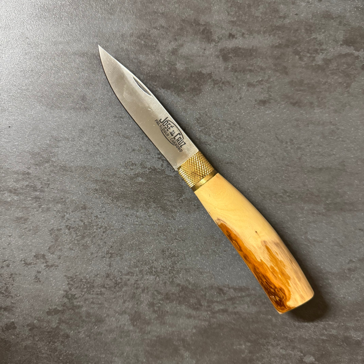 Coltello Pieghevole - Josè Da Cruz - Manico Grezzo Buxo