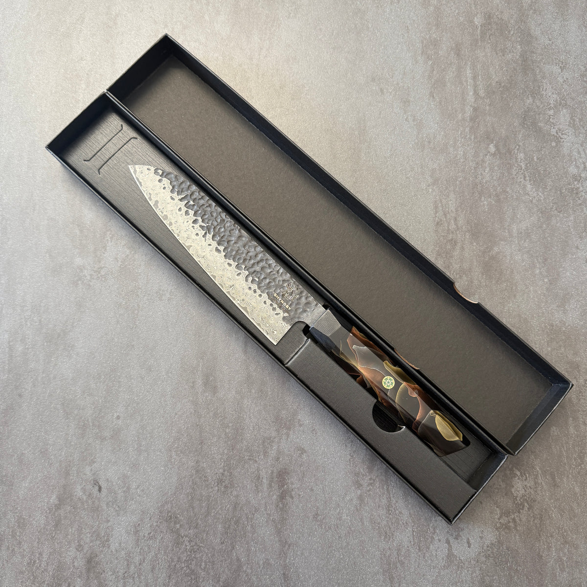 Shynoby Hammered Pro Black - Santoku 18cm