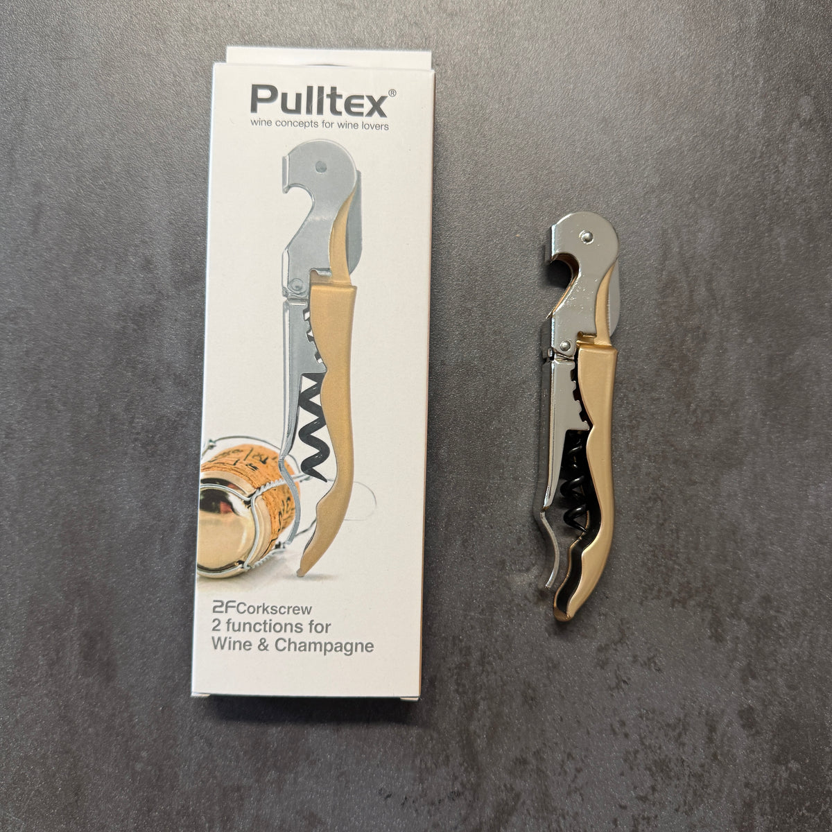 Cavatappi - Oro 2 funzioni per vino e champagne - Pulltex