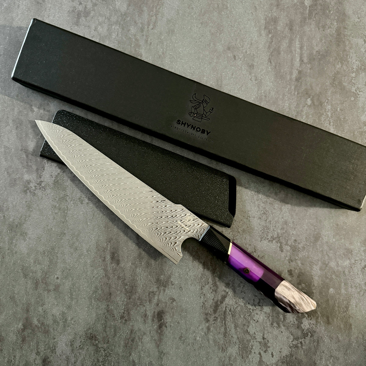 Shynoby Damasco - Trinciante Purple - 22cm