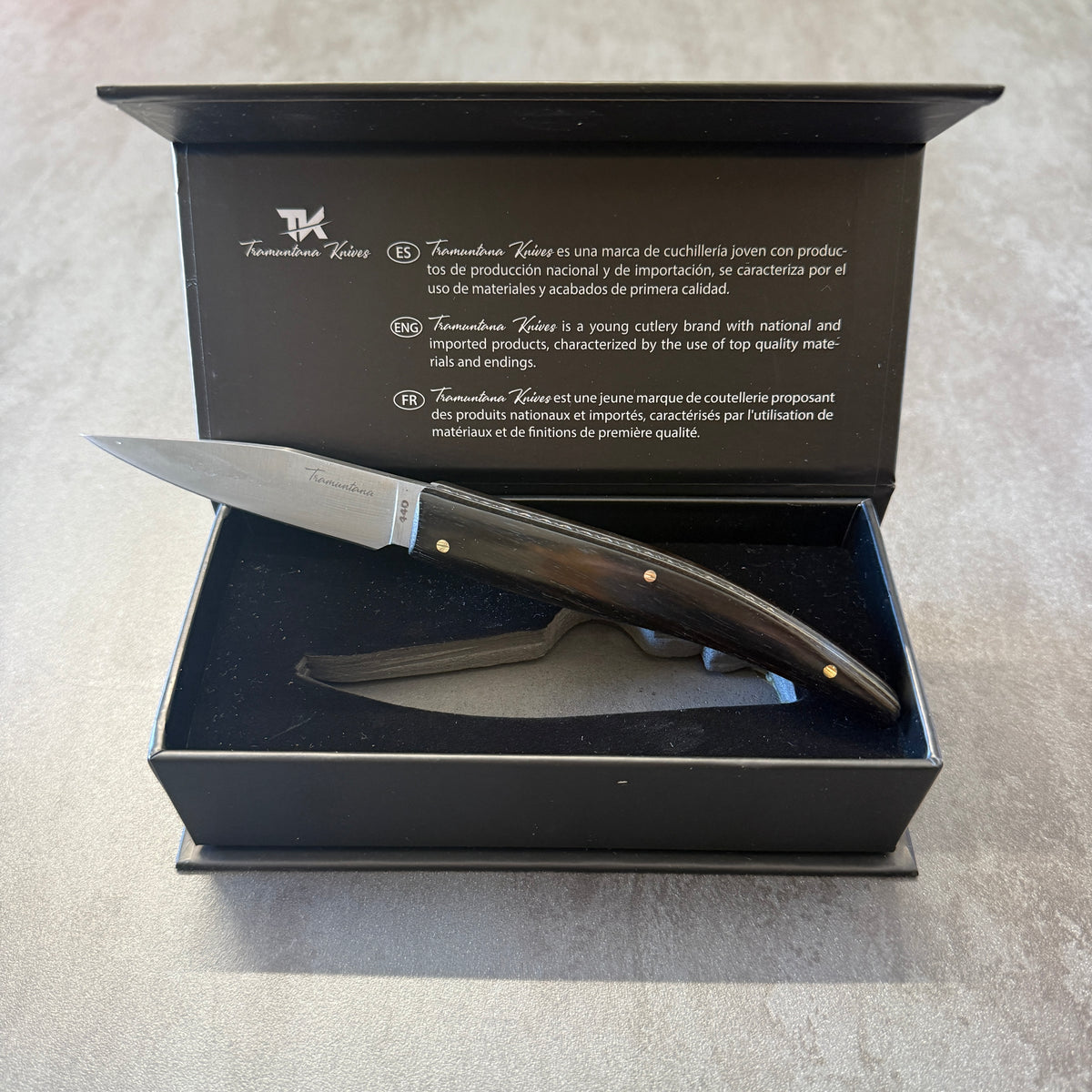 COLTELLO TASCABILE IN EBANO - THIRD - TH-N92E