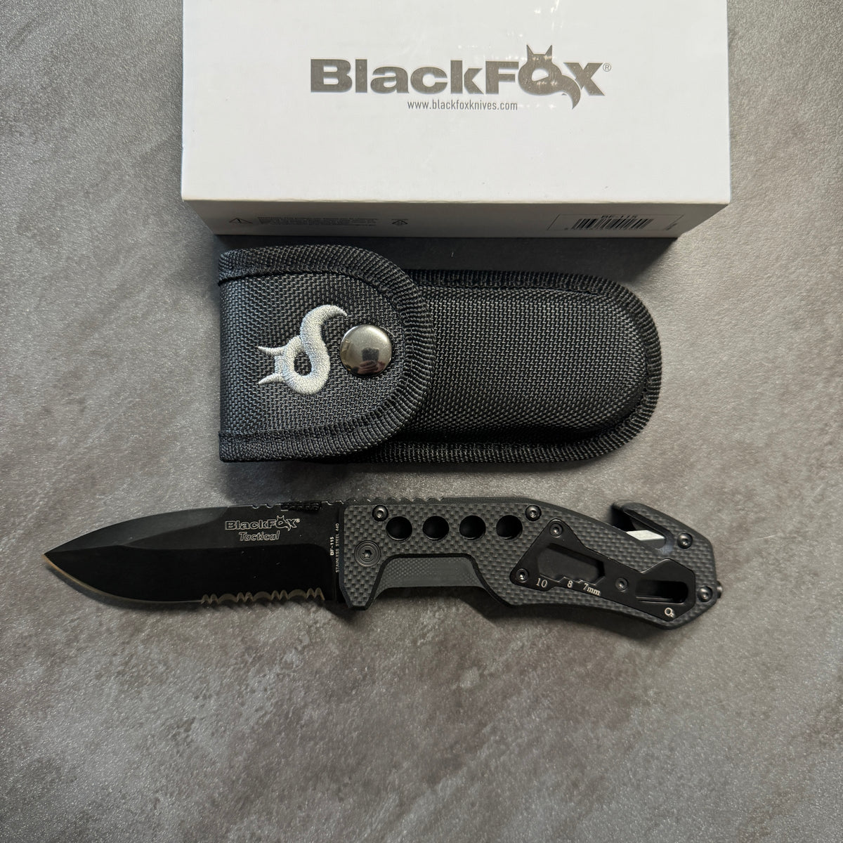 BLACK FOX - SOCCORSO NERO G10 e Titanio