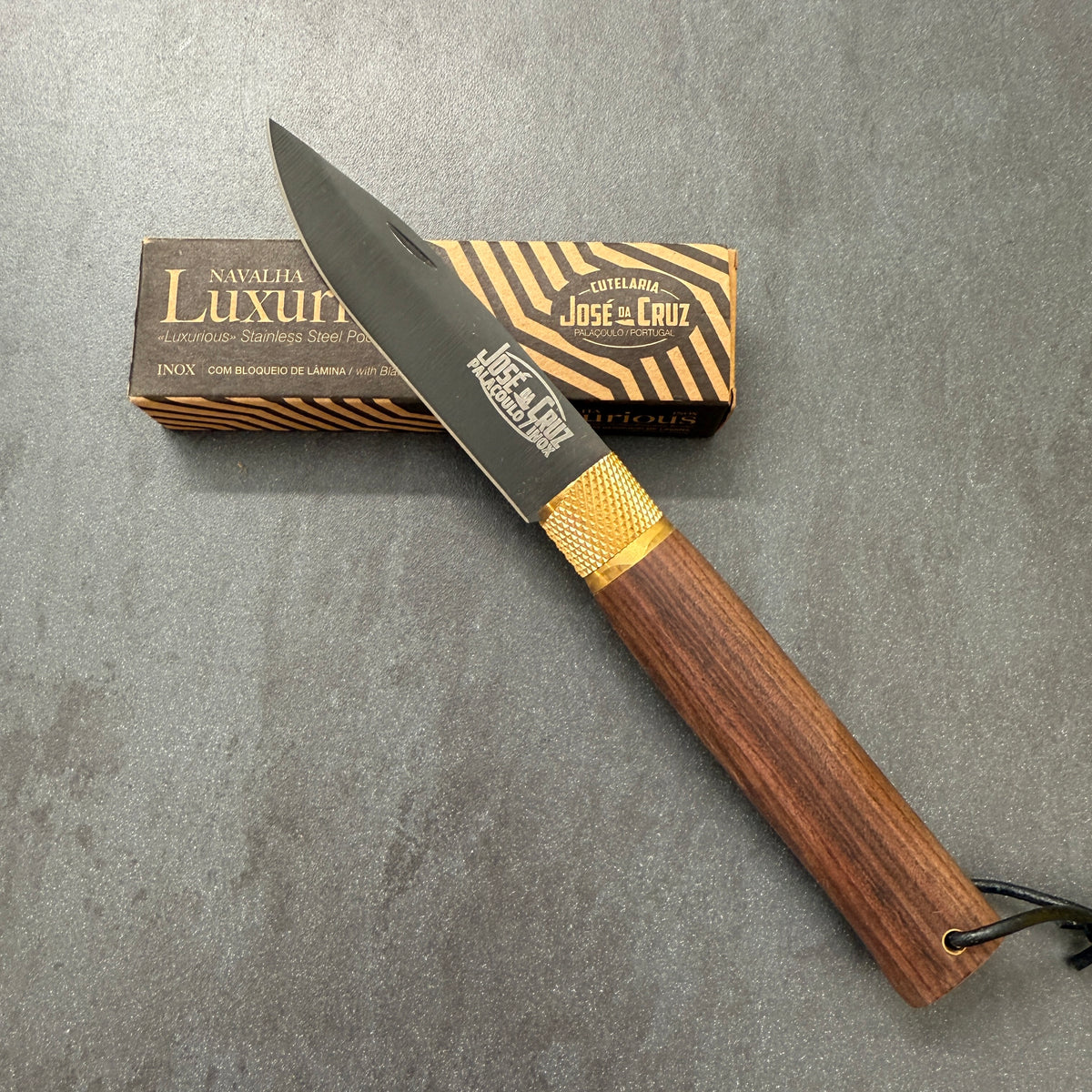 Coltello Pieghevole - Josè Da Cruz - Linea Luxurious - Manico in Pau Ferro