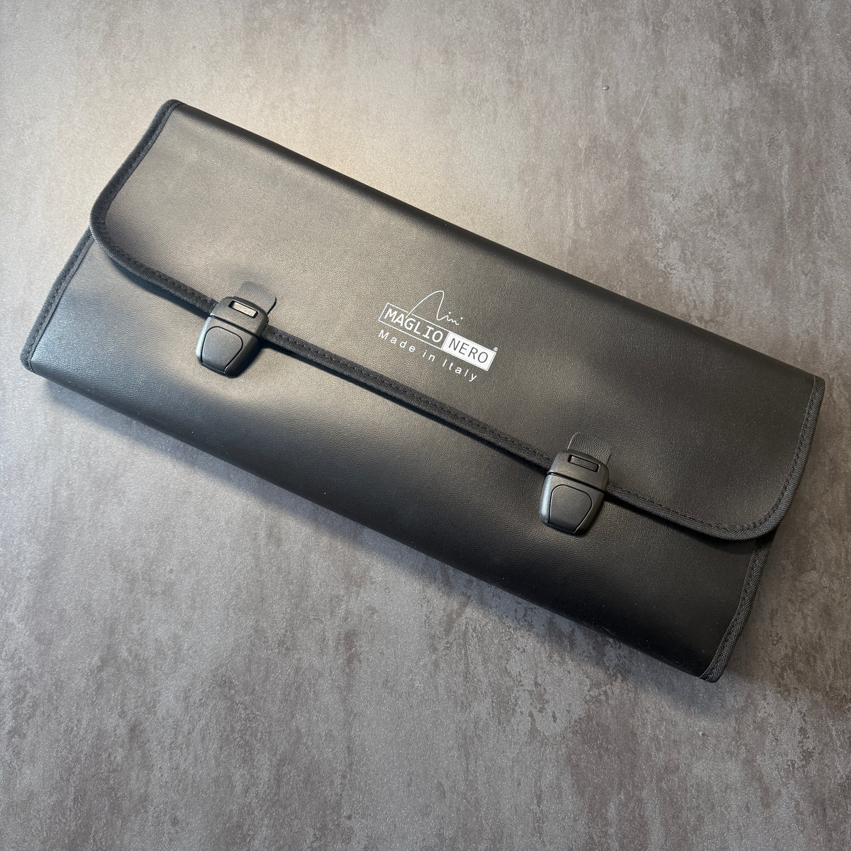 BORSA PORTACOLTELLI IN PELLE - 12 Posti - MAGLIONERO - Made In Italy