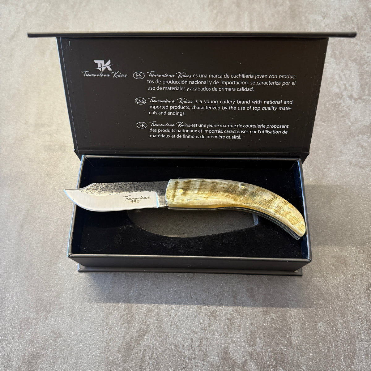 COLTELLO TASCABILE IN CORNO - THIRD - TH-N91O