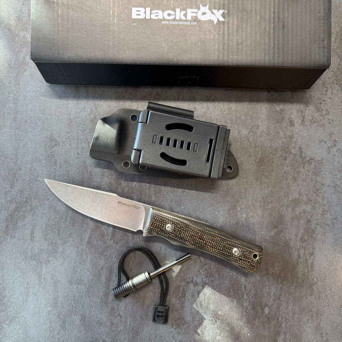 Coltello Lama Fissa - Black Fox - Explorator