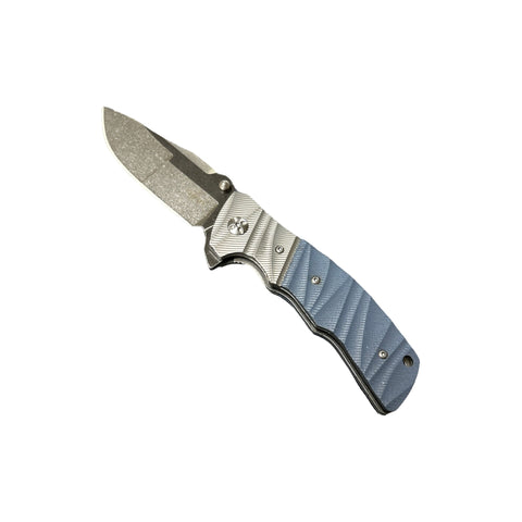 COLTELLO RICHIUDIBILE CON FODERO MANICO IN G10 LAMA LISCIA- THIRD