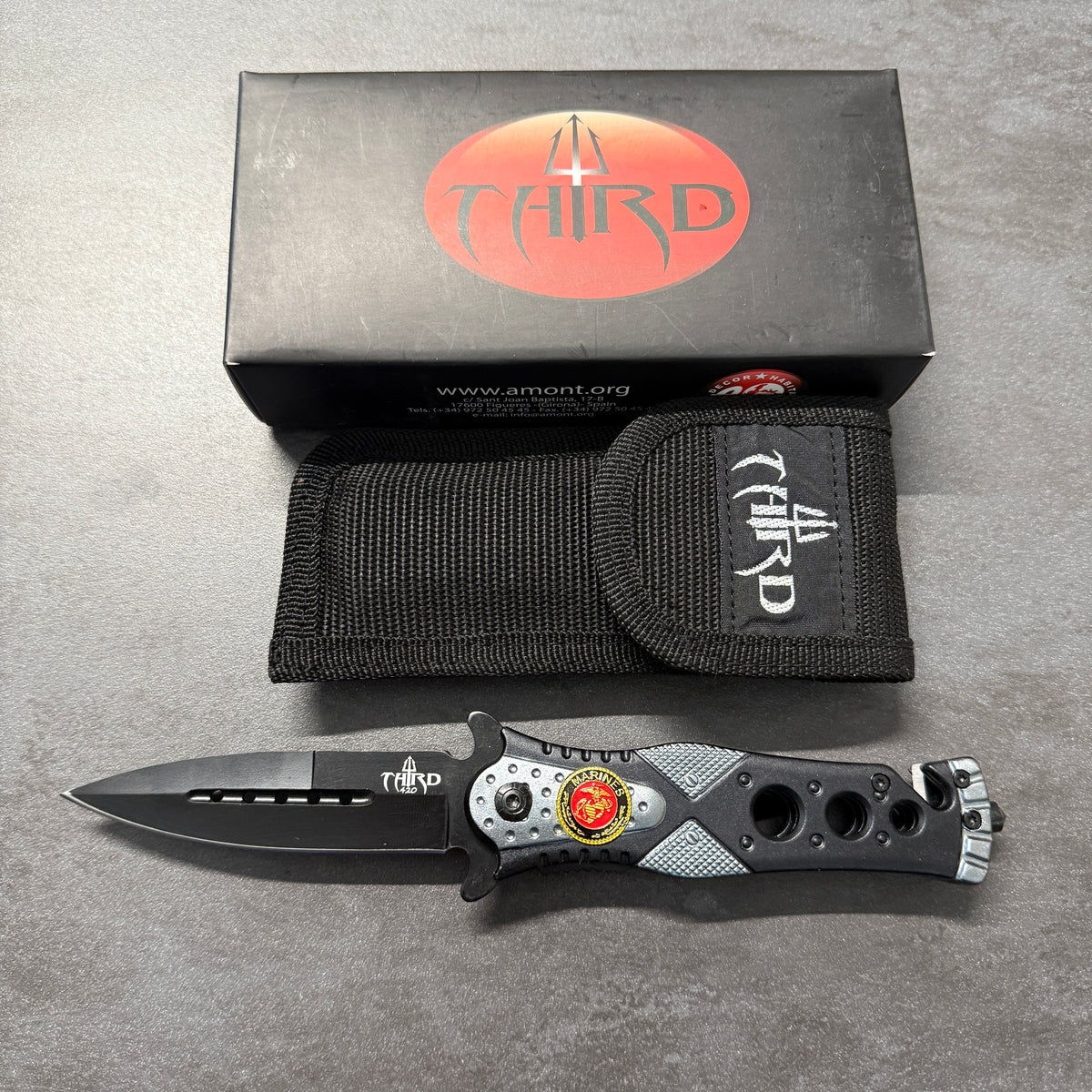 COLTELLO FRANGIVETRO/TAGLIACINTA - THIRD - TH-K2775GY