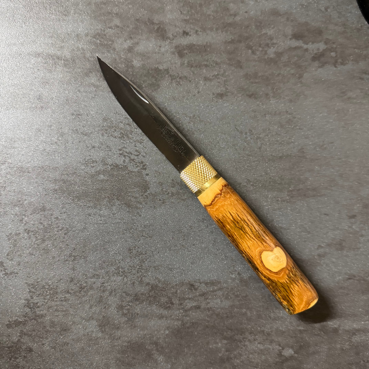 Coltello Pieghevole - Josè Da Cruz - Manico Grezzo Ulivo