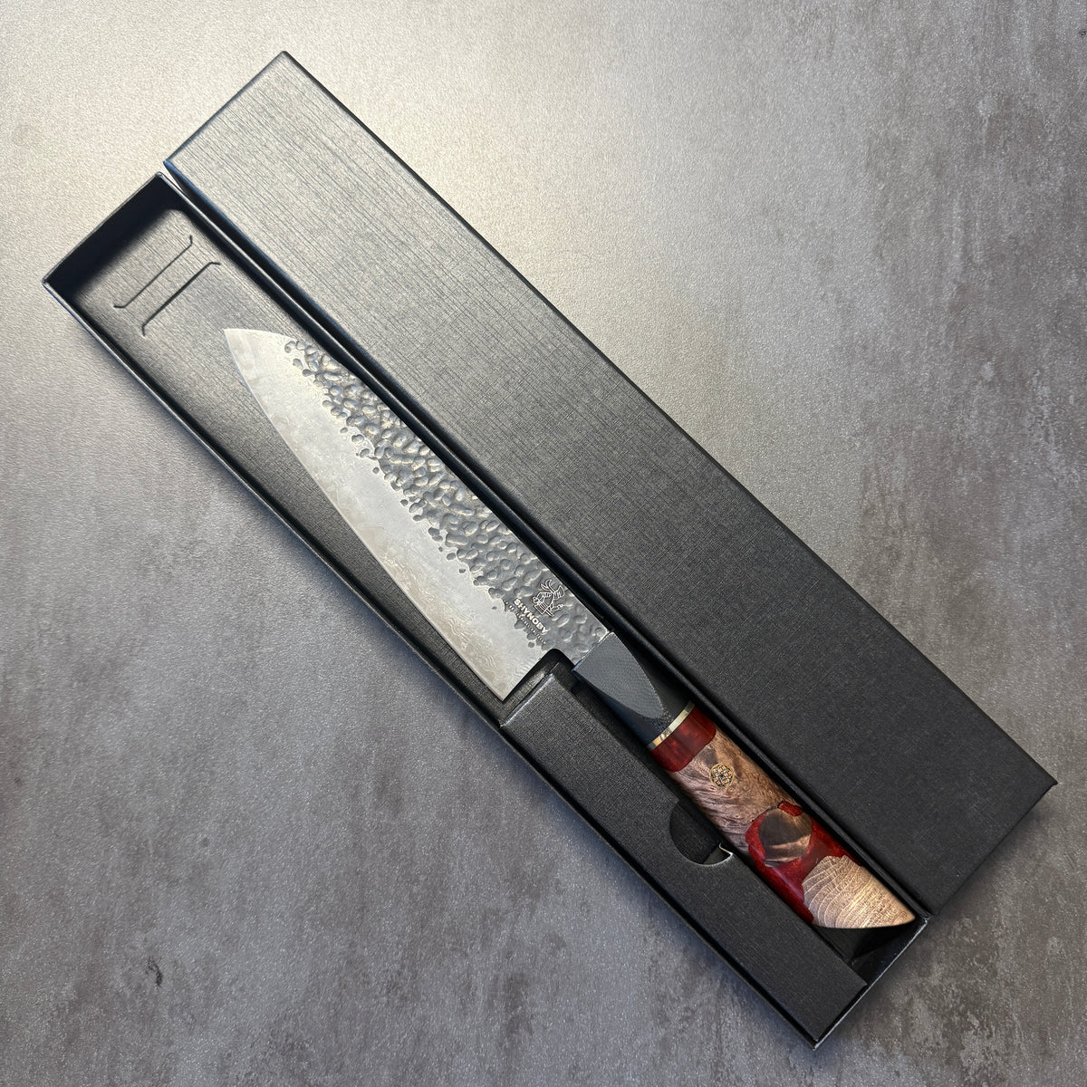 Shynoby Hammered Pro Red - Santoku 18cm