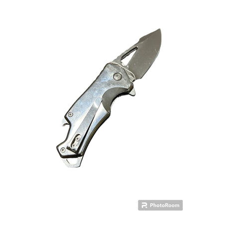 COLTELLO RICHIUDIBILE IN ACCIAIO INOX CON APRIBOTTIGLIE - THIRD