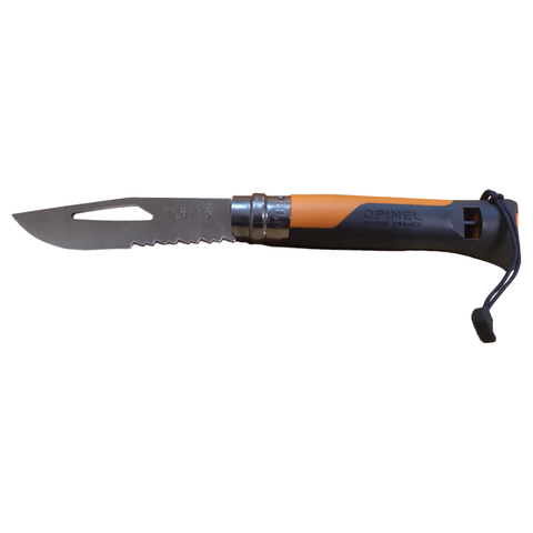 COLTELLO - OPINEL N.08 - CON FISCHIETTO - ARANCIO