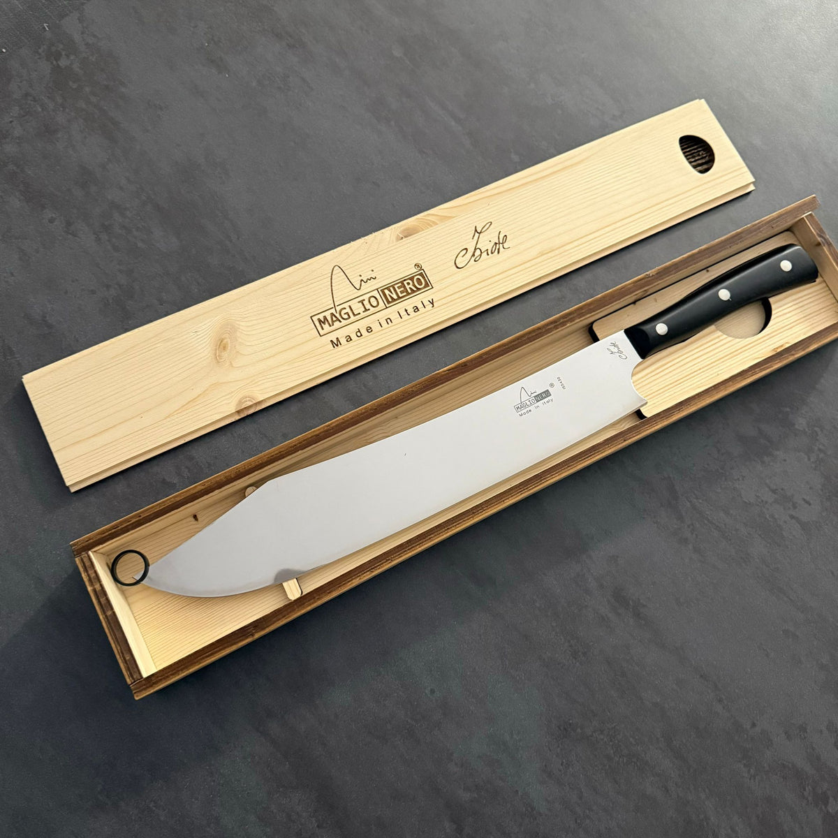 MAGLIONERO - COLTELLO SCIMITARRA BBQ - 30CM POM SPARTACUS