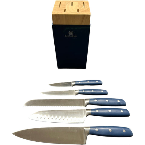 CS - CEPPO IN LEGNO CON COLTELLI FORGIATI