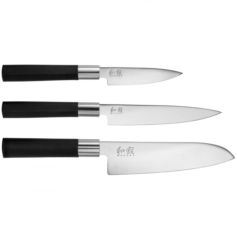 KAI WASABI BLACK - SET 3 COLTELLI