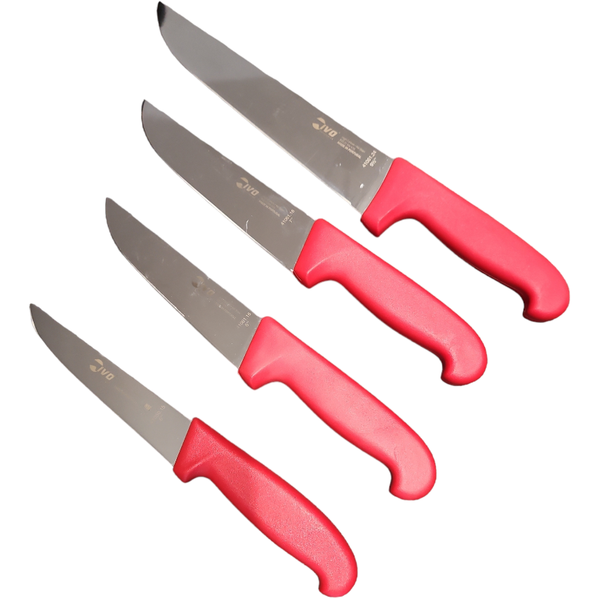 SET MACELLERIA - COLTELLI IVO - 4 PEZZI