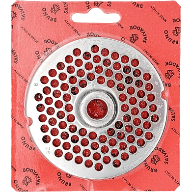SALVADOR - PIASTRA TRITACARNE AUTOAFFILANTE ACCIAIO INOX - N 32 FORO 6
